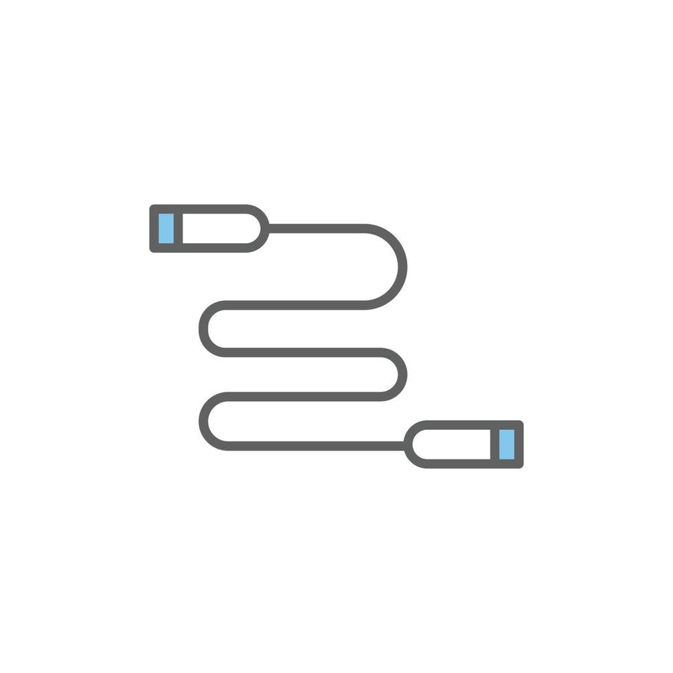 ilustración del icono de la cuerda. estilo de icono de dos tonos. ícono relacionado con el fitness, el deporte. diseño vectorial simple editable vector
