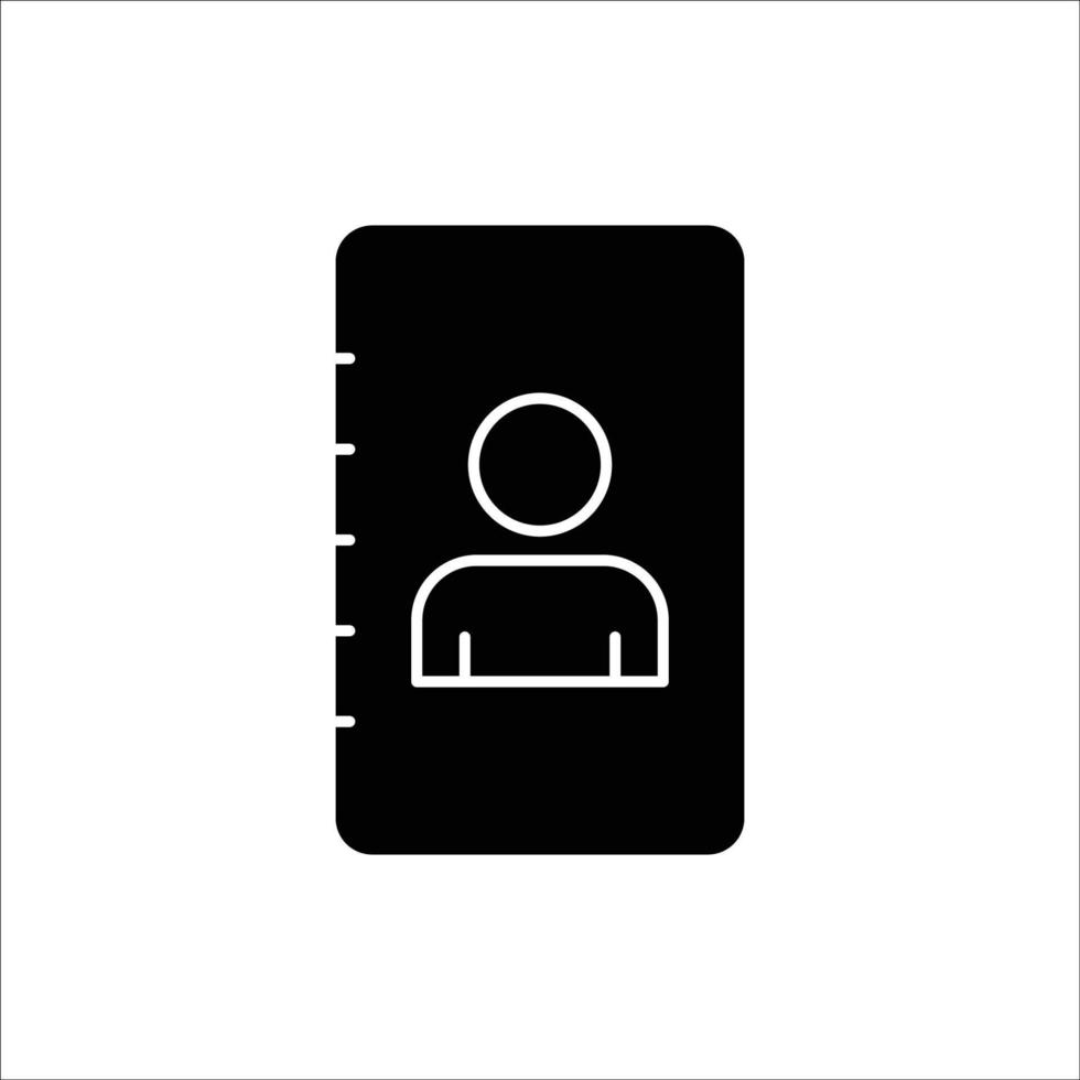 People icon illustration with list. glyph icon style. suitable for apps, websites, mobile apps. icon related to contact list. Simple vector design editable