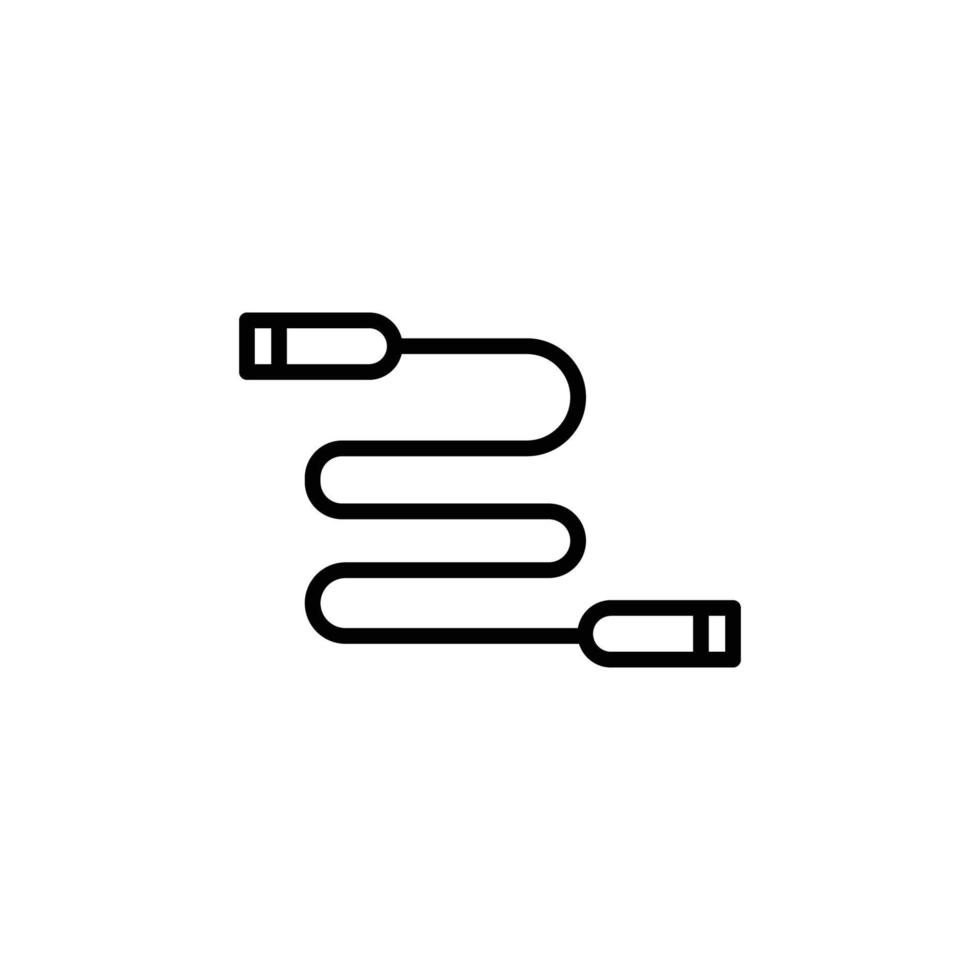 Rope icon illustration. Line icon style. icon related to fitness, sport. Simple vector design editable