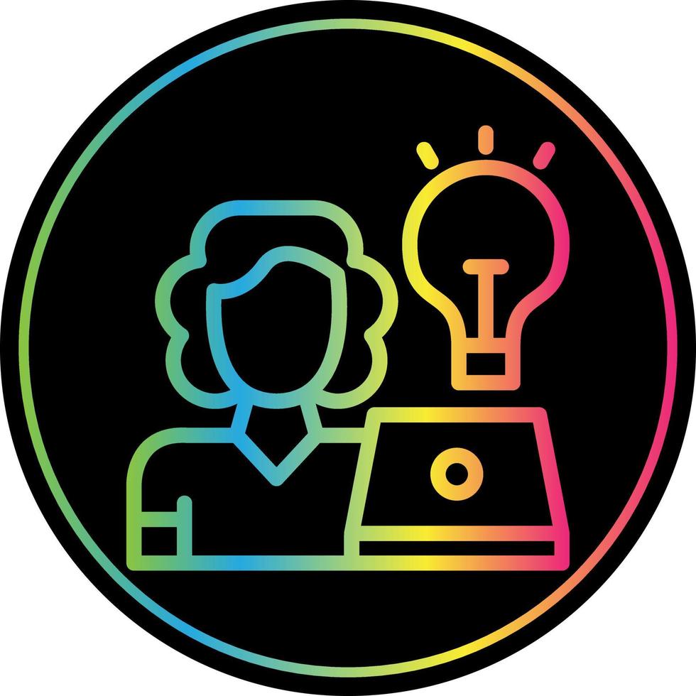 Designer Female Vector Icon Design
