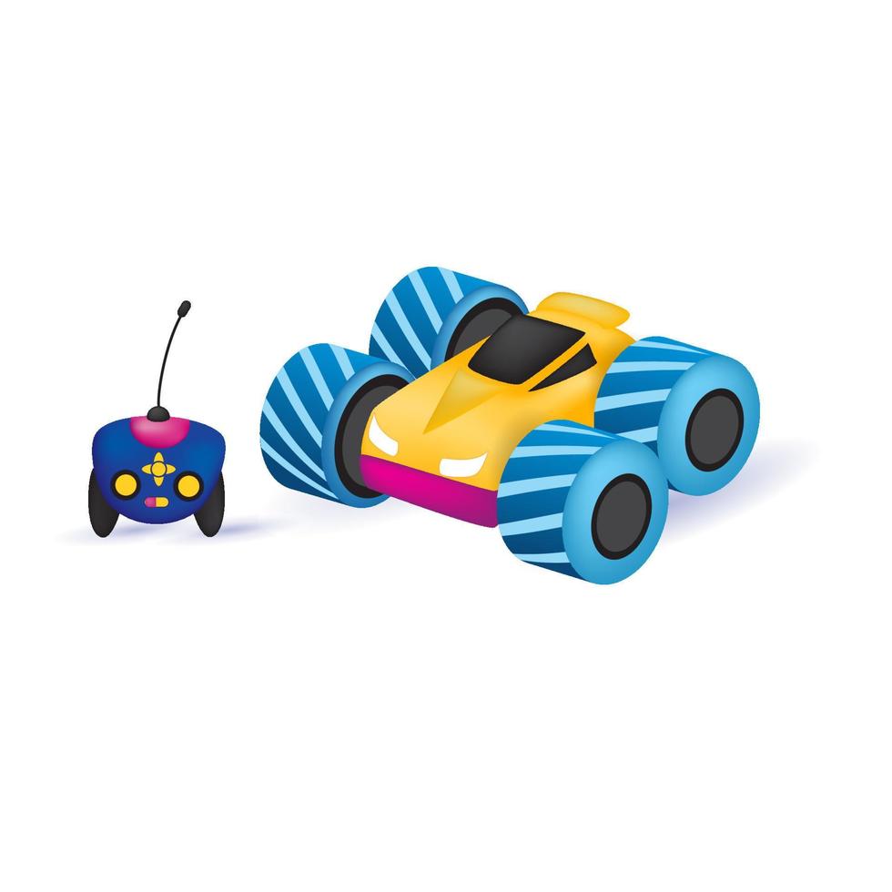 Toy car with remote control vector