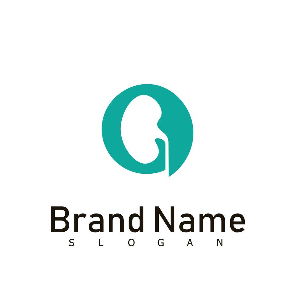 kidney logo creative concept human people happy solution design health vector
