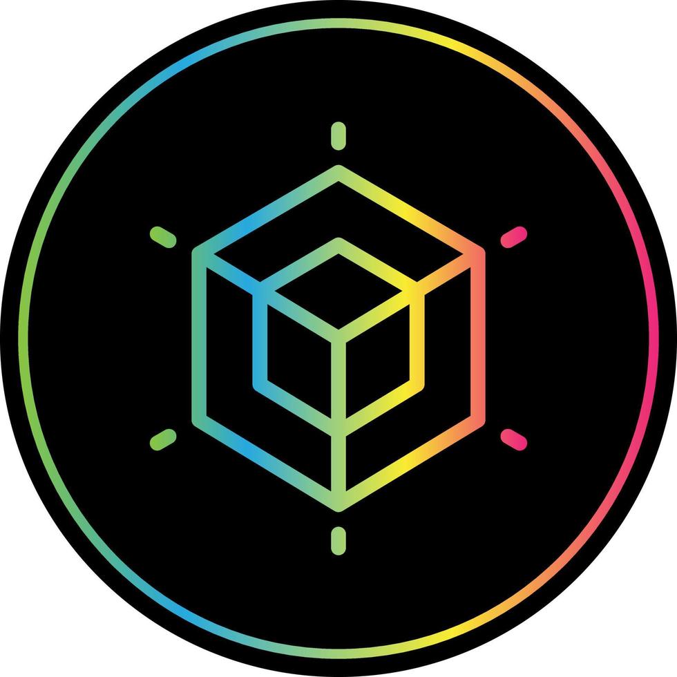 3D Modeling Vector Icon Design