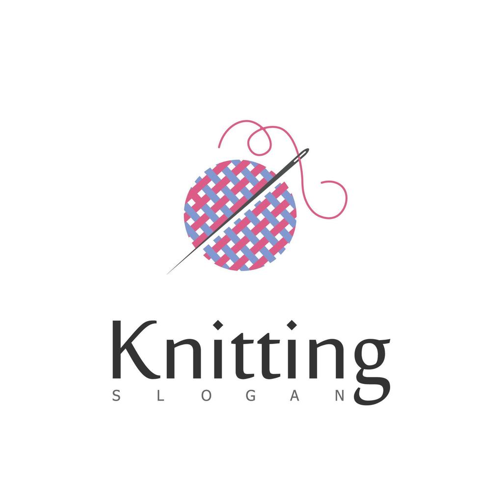 knitting textile workshop collection pattern creative accessories retro vector