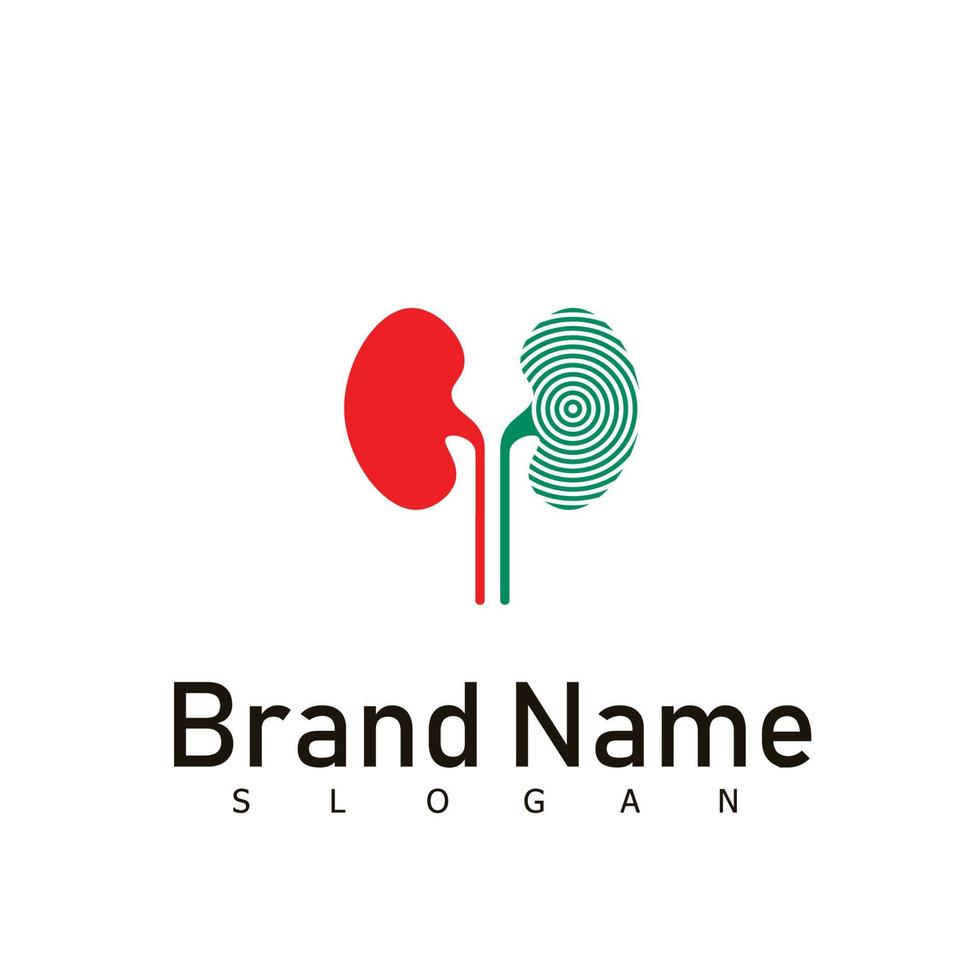 kidney logo creative concept human people happy solution design health vector