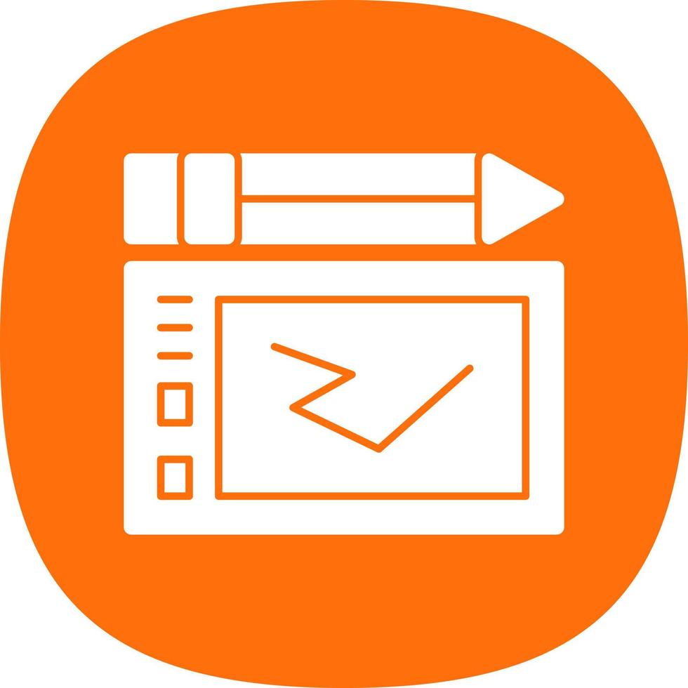 Graphic Tablet Vector Icon Design