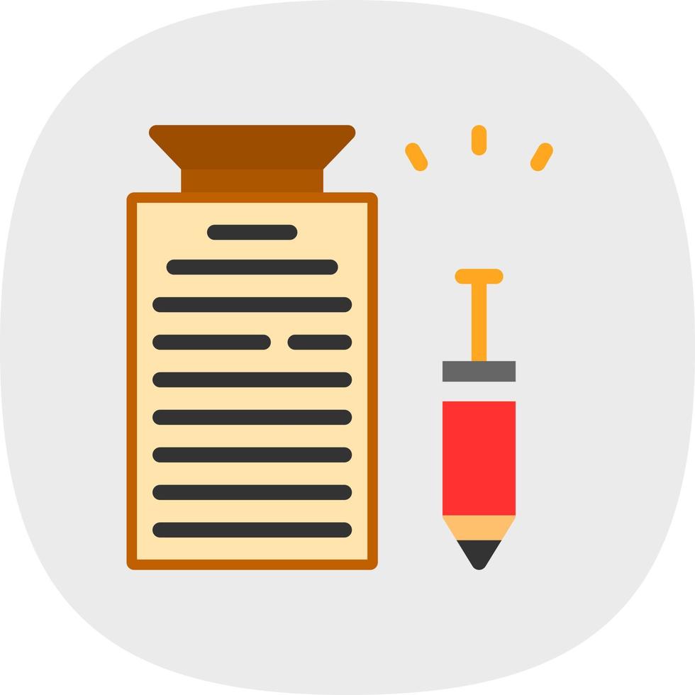 Creative Writing Vector Icon Design