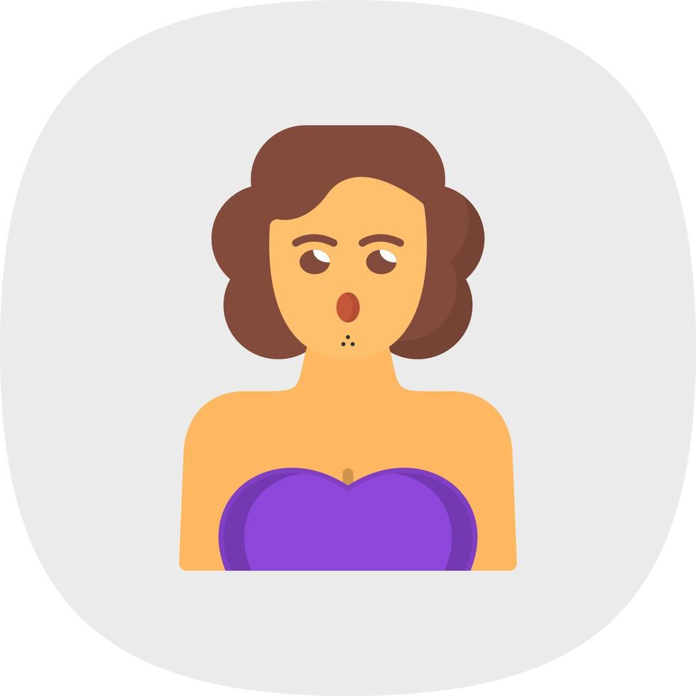 Actress Vector Icon Design
