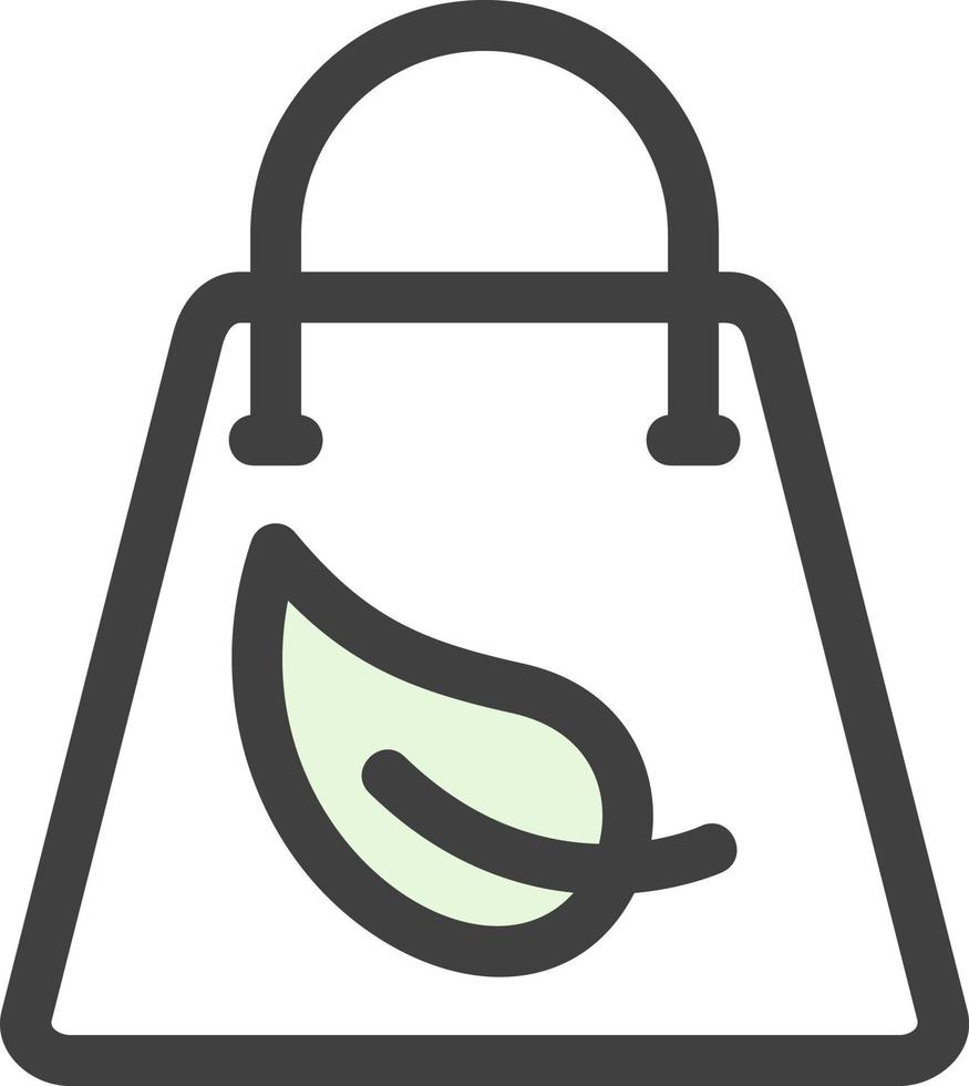 diseño de icono de vector de bolsa ecológica