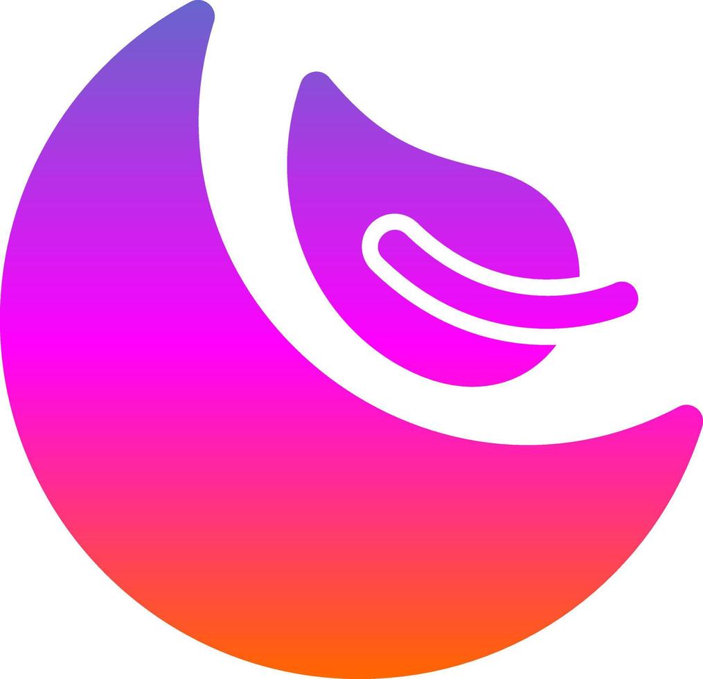 Eco Night Vector Icon Design