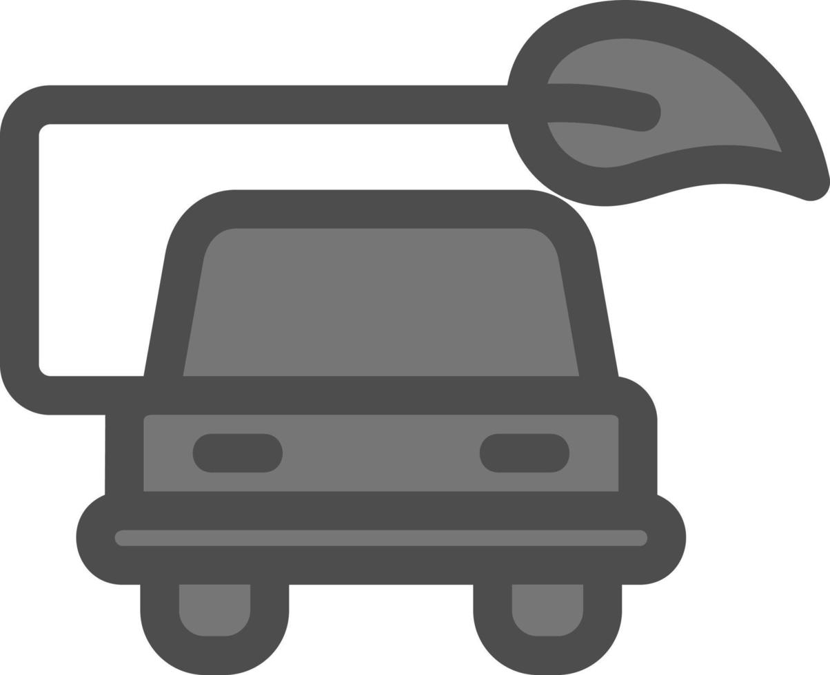 Eco Car Vector Icon Design