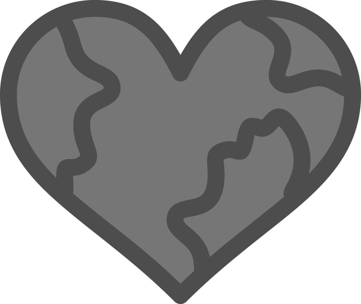 diseño de icono de vector de amor de tierra