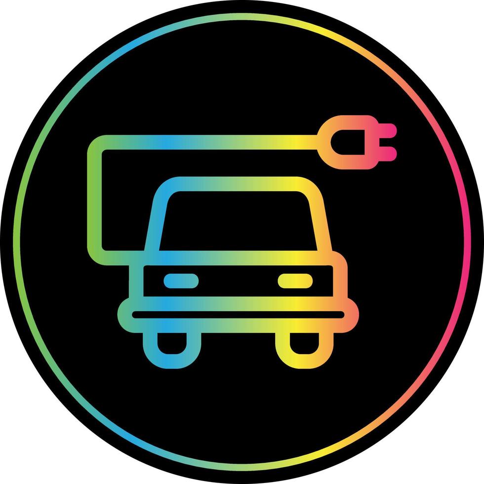 Electric Car Vector Icon Design