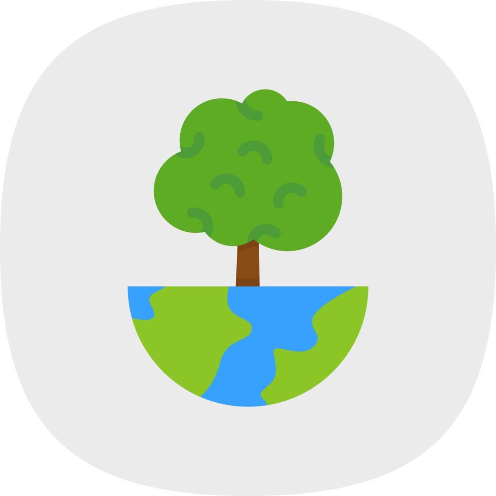 World Trees Vector Icon Design