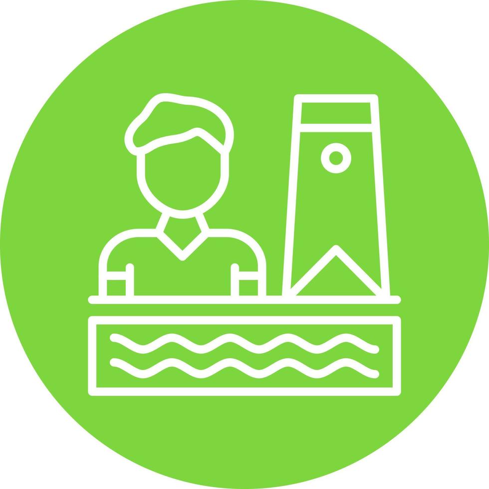 Bodyboarding Vector Icon Design