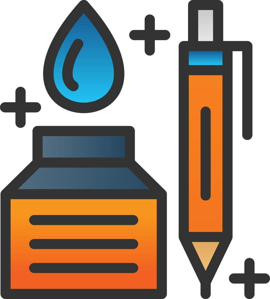 Pen And Ink Vector Icon Design