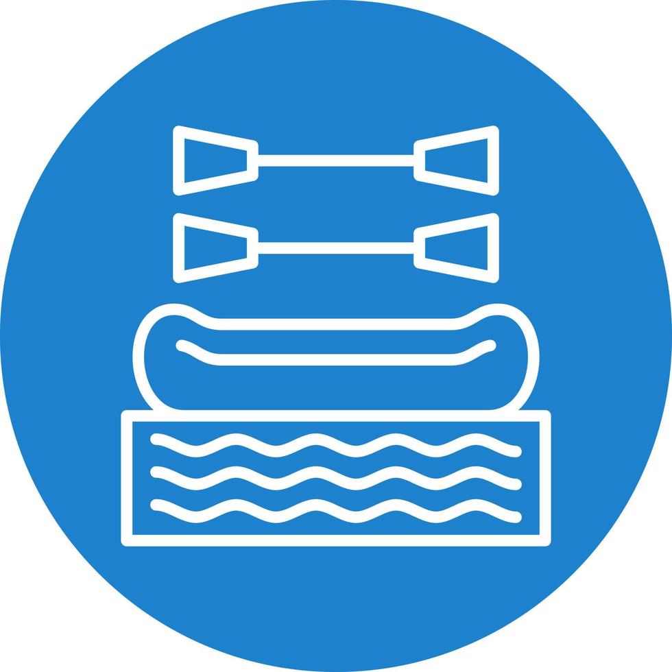 Rafting Vector Icon Design