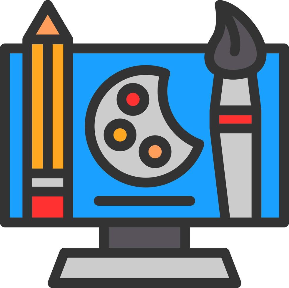 Digital Art Vector Icon Design