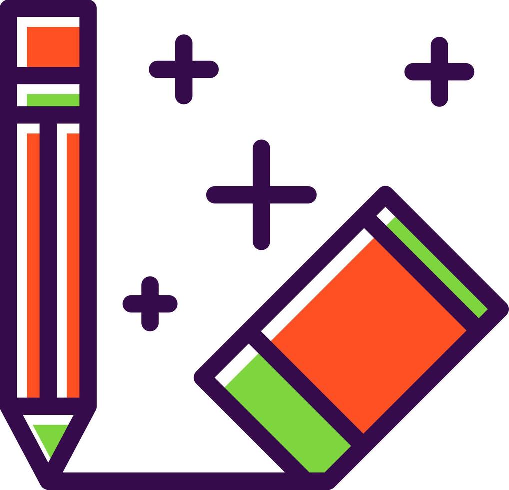 Eraser Vector Icon Design