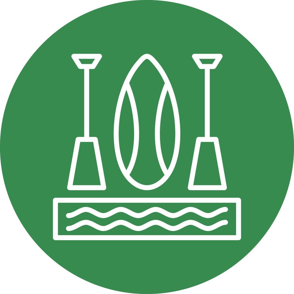 Paddleboarding Vector Icon Design