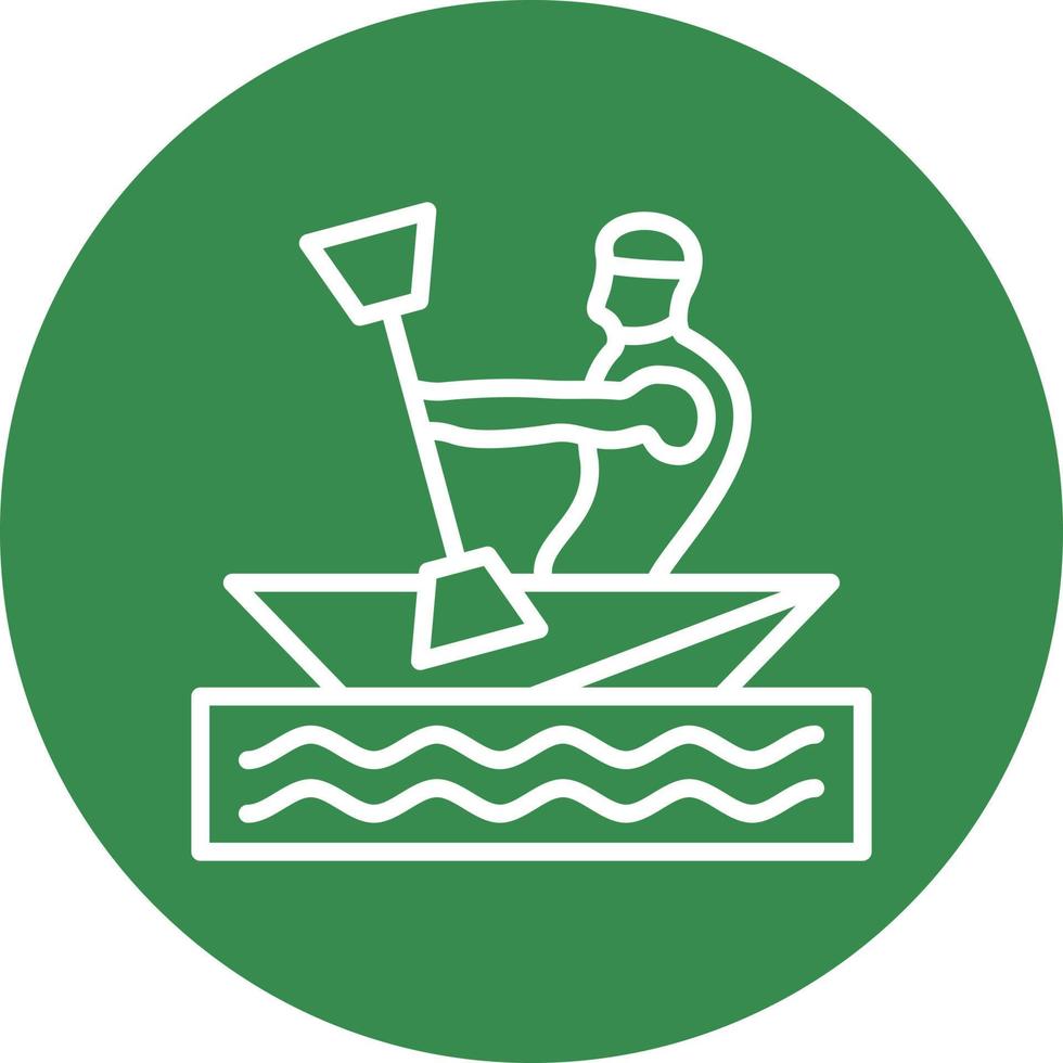 Kayaking Vector Icon Design