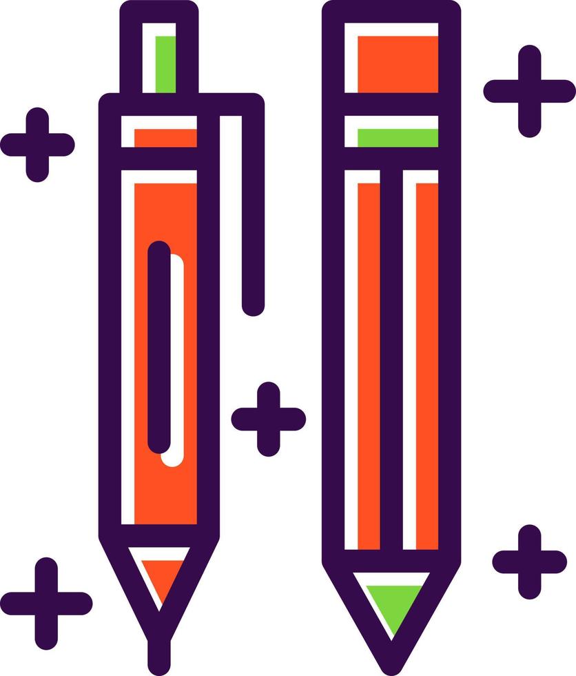 Pen And Pencil Vector Icon Design