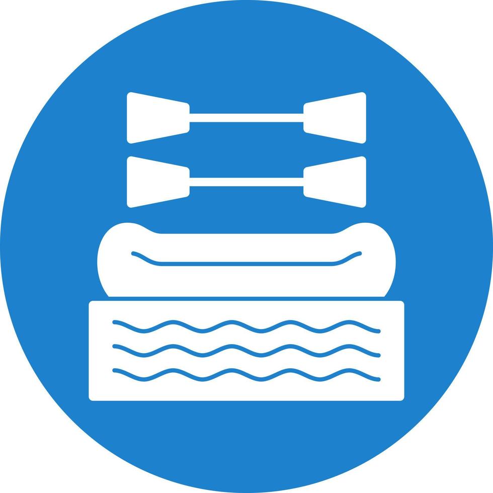 Rafting Vector Icon Design