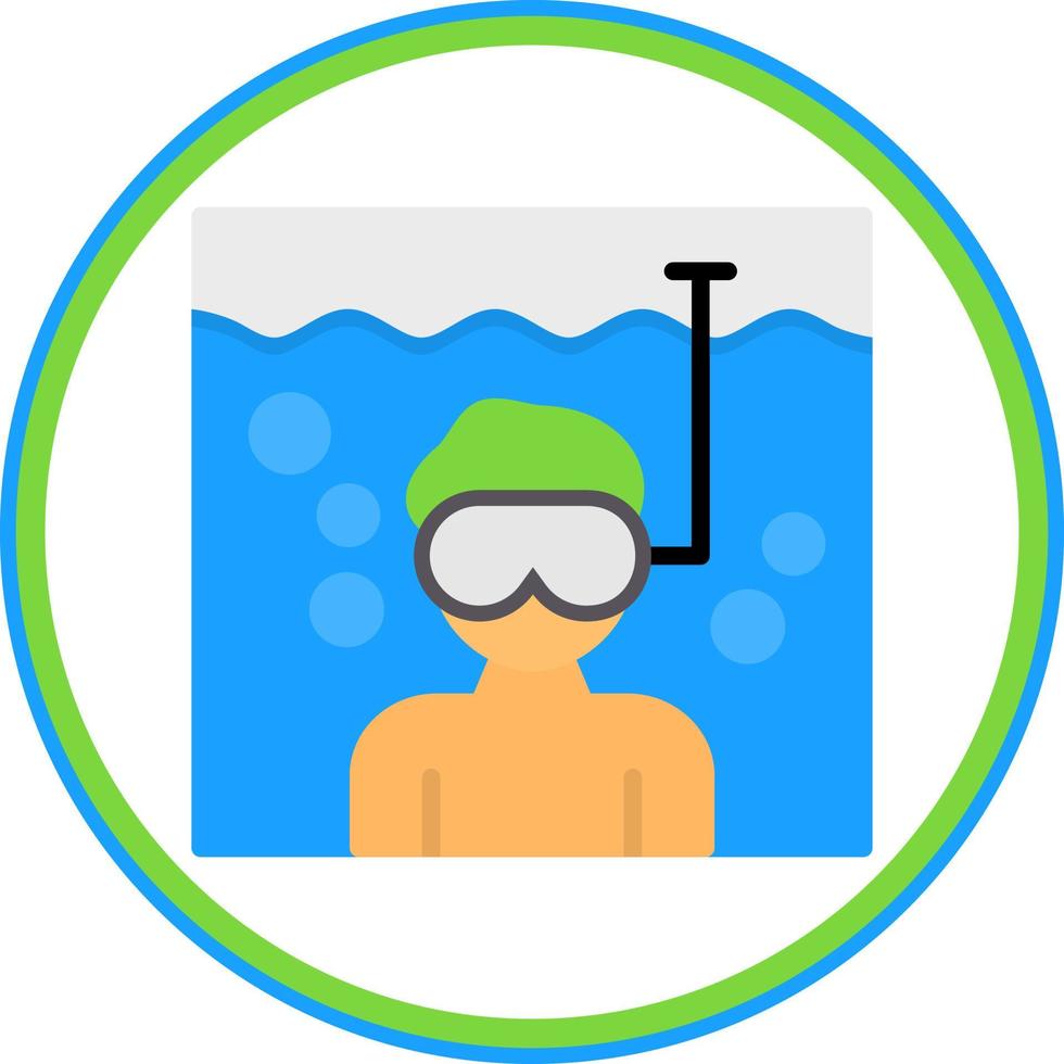 diseño de icono de vector de buceo