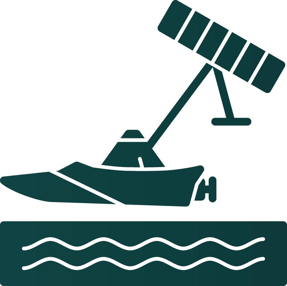 Kiteboarding Vector Icon Design