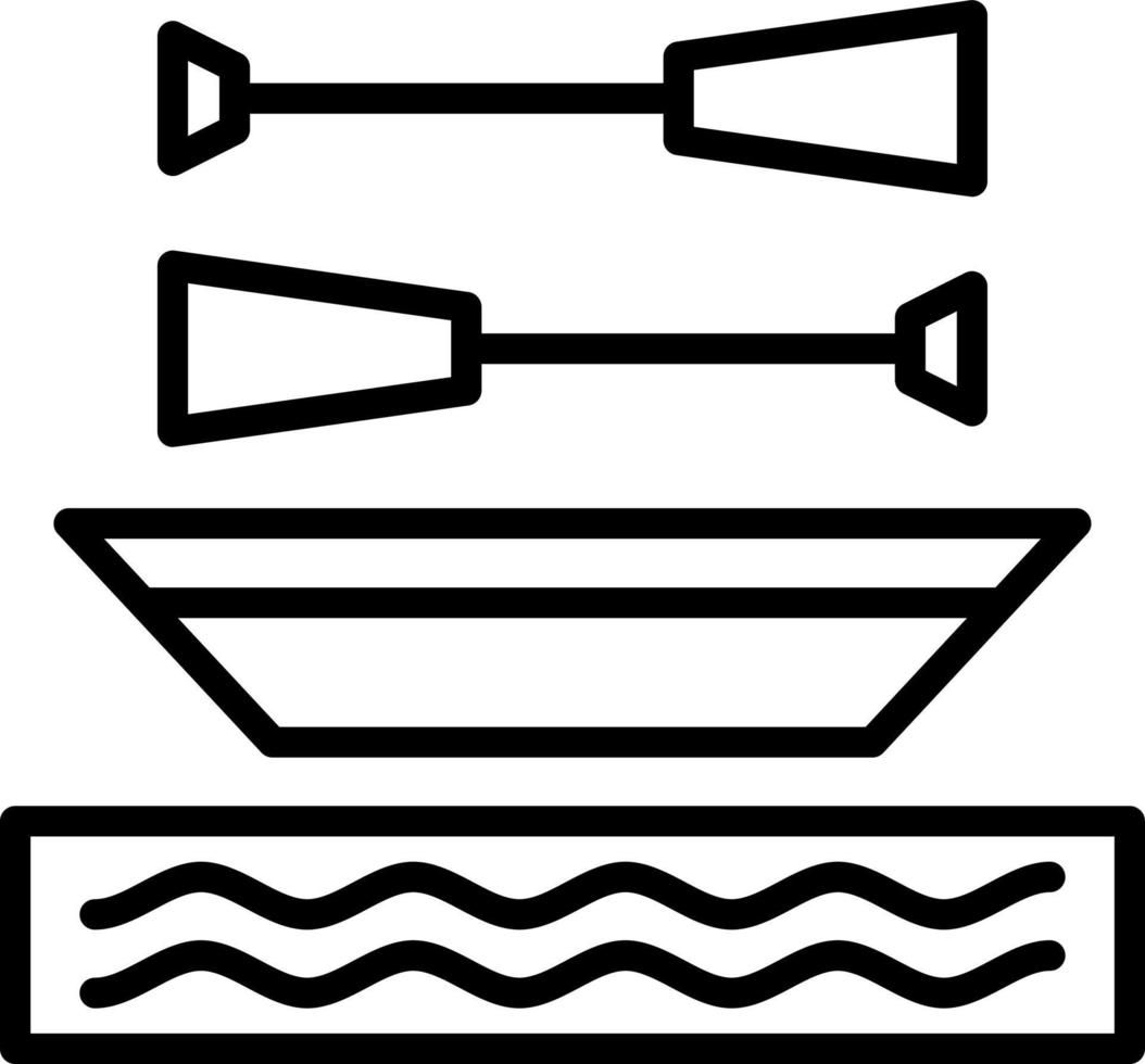 Rowing Vector Icon Design