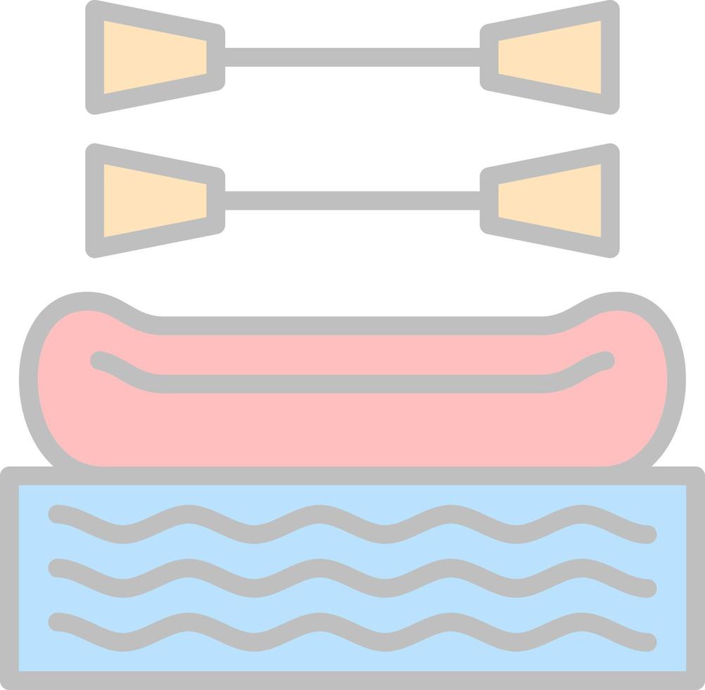 Rafting Vector Icon Design