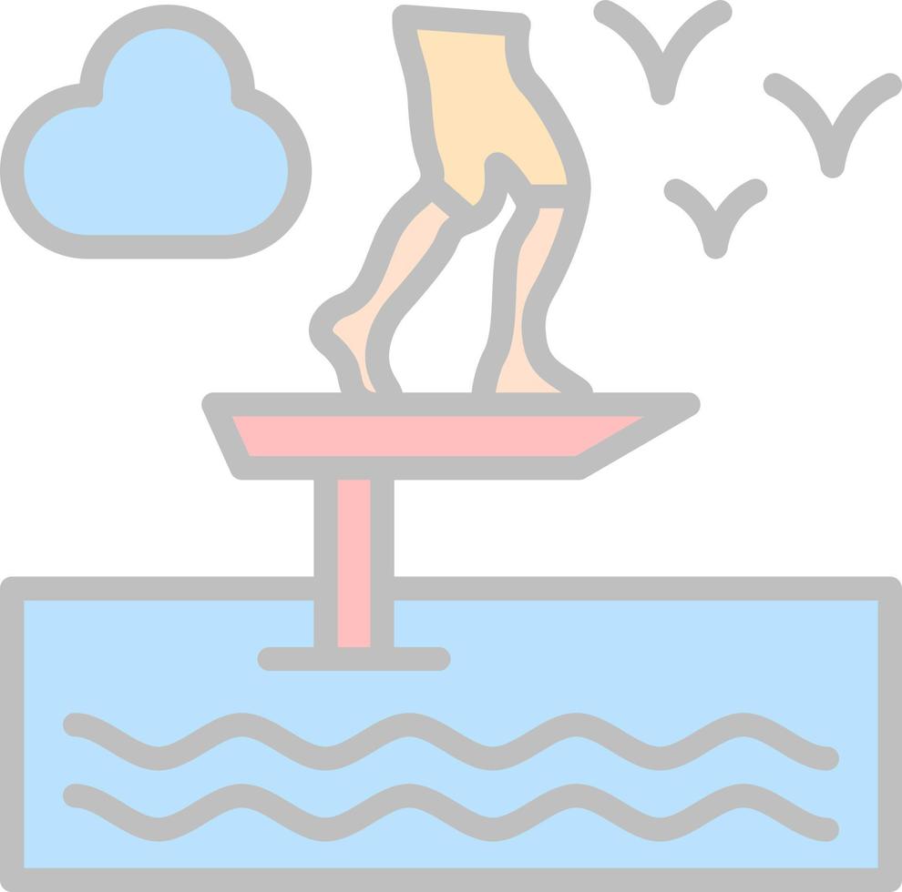 Sit Down Hydrofoiling Vector Icon Design