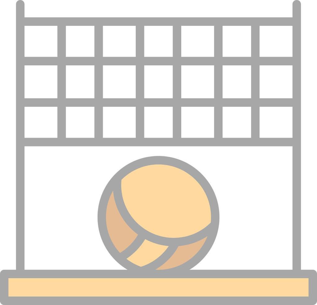 Beach Volleyball Vector Icon Design