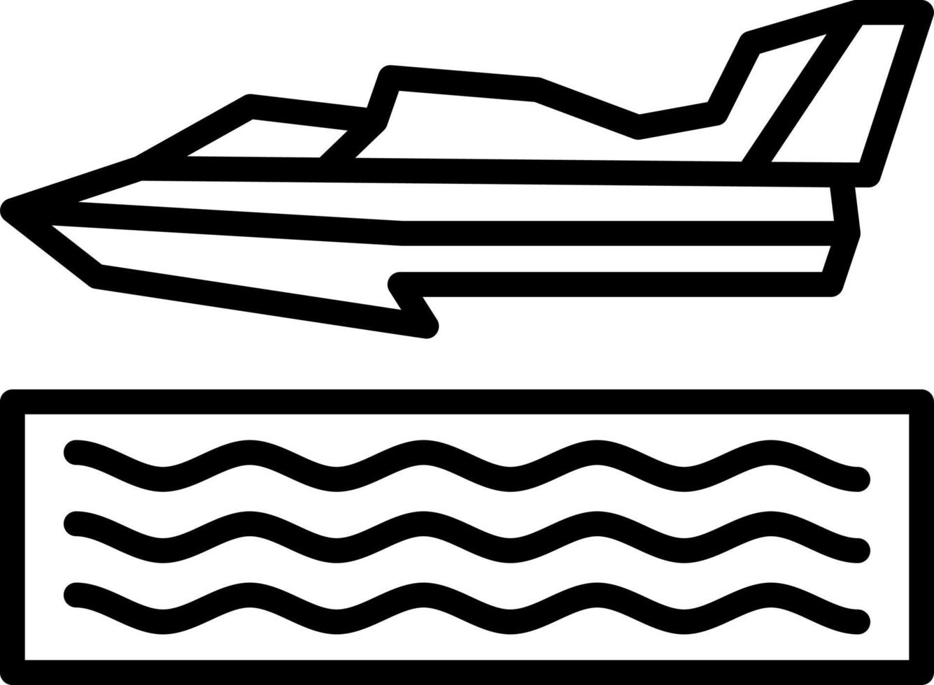 Hydroplane Racing Vector Icon Design