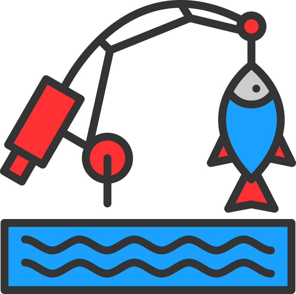 diseño de icono de vector de pesca