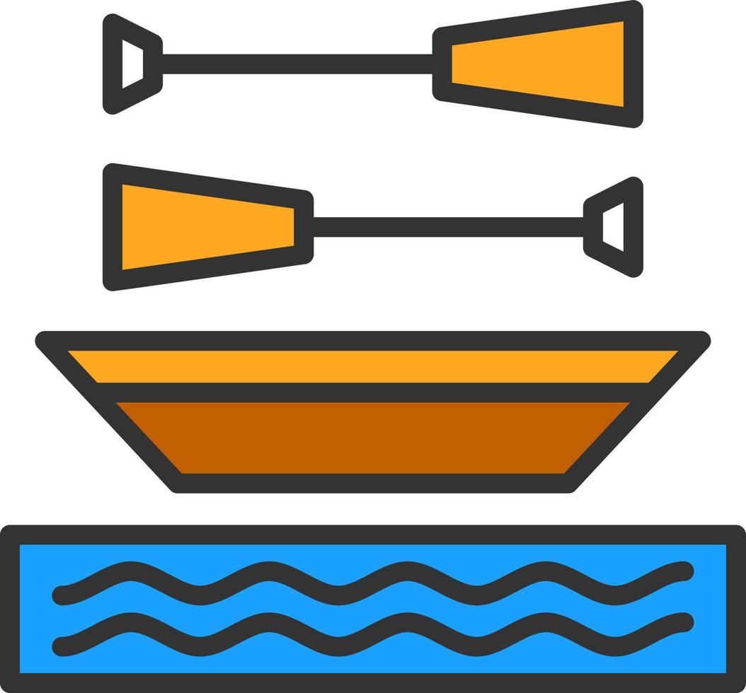 Rowing Vector Icon Design