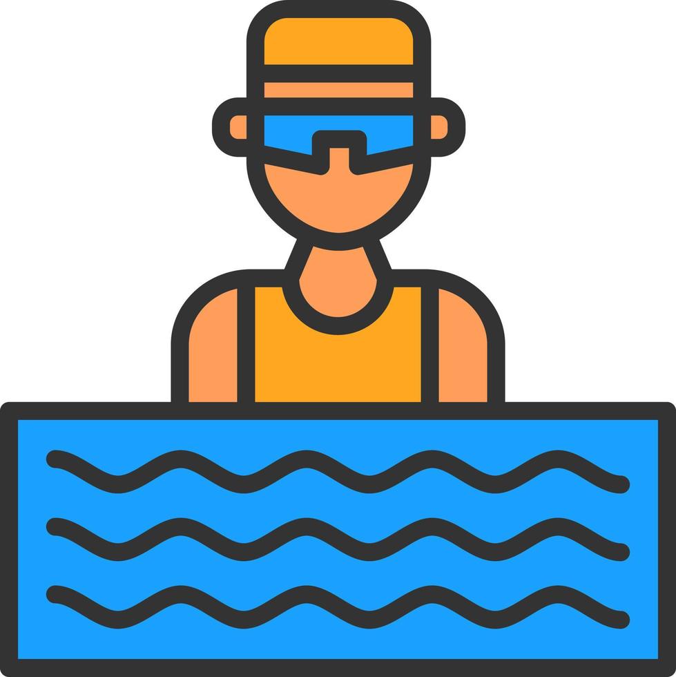 Aquathlon Vector Icon Design