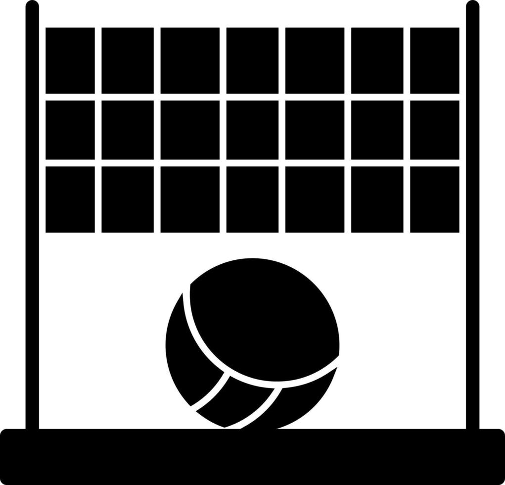 Beach Volleyball Vector Icon Design