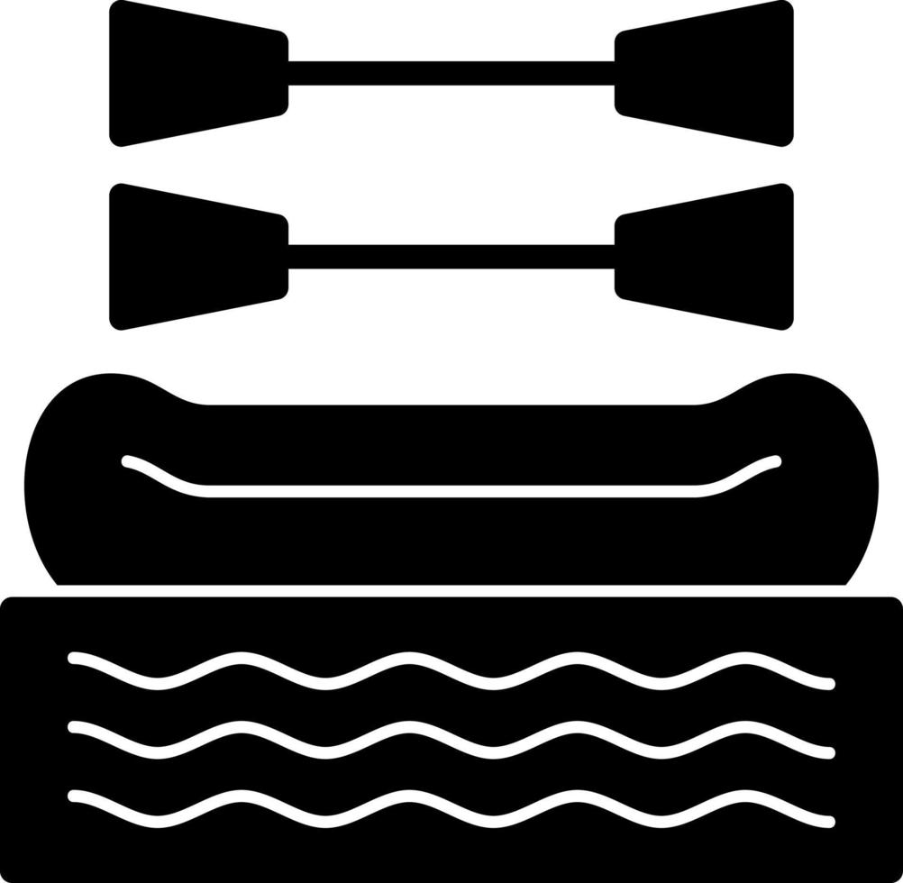 diseño de icono de vector de rafting