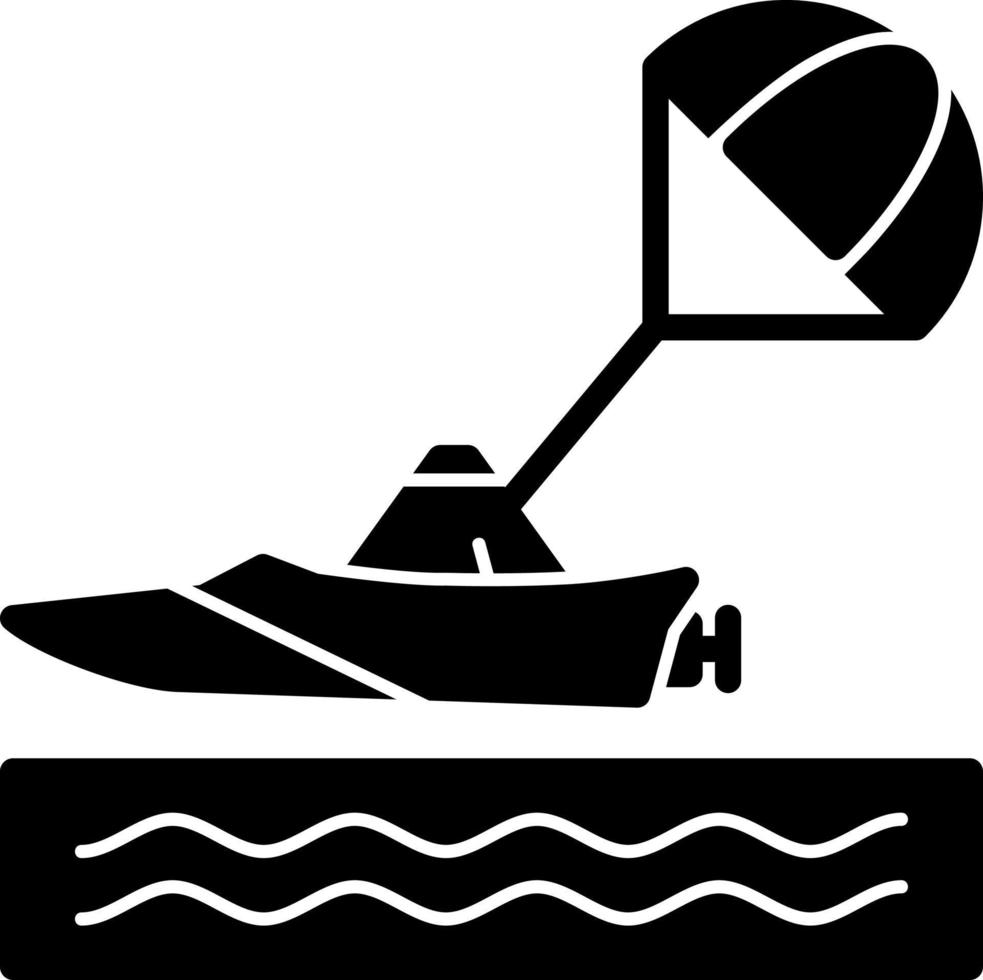 Parasailing Vector Icon Design