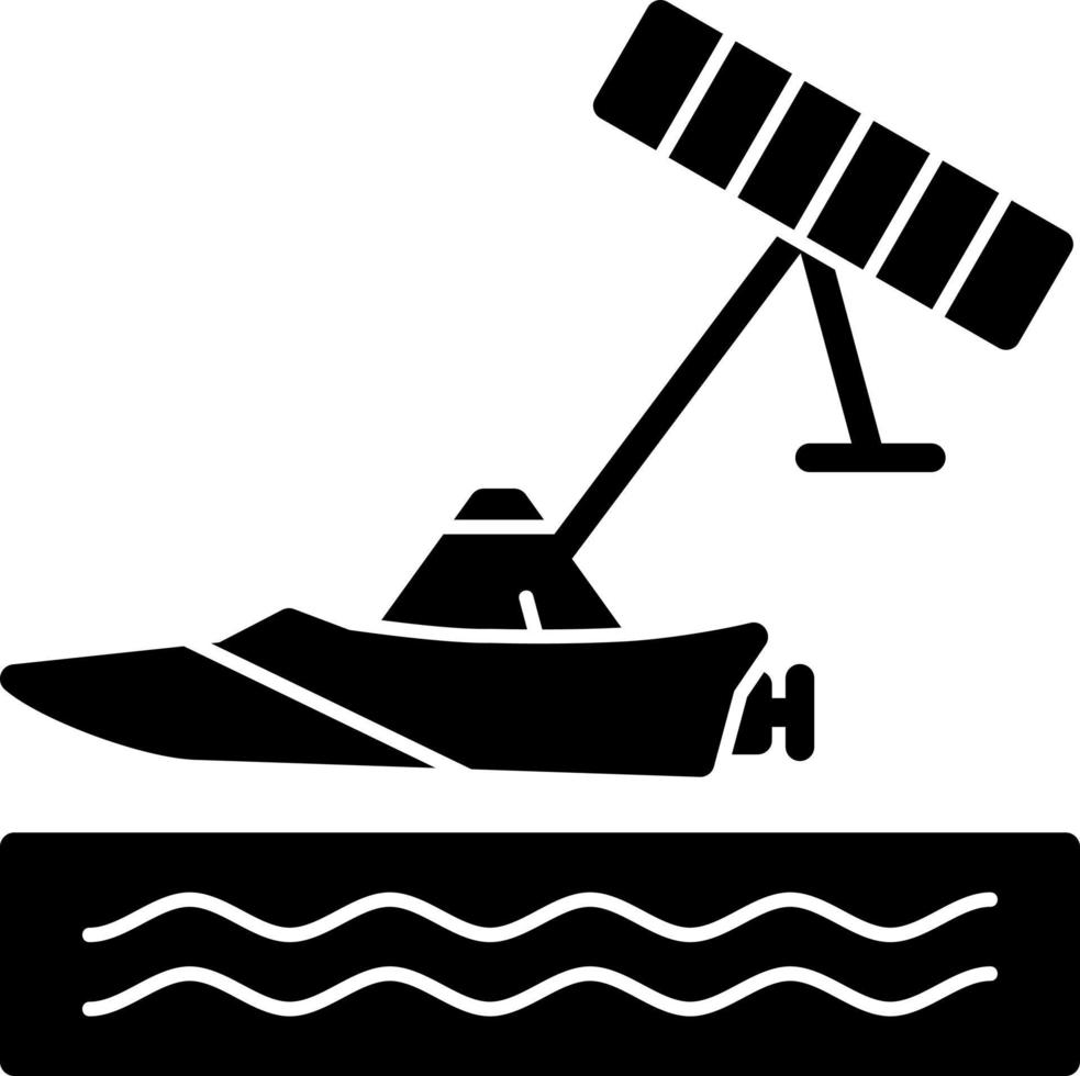 diseño de icono de vector de kitesurf