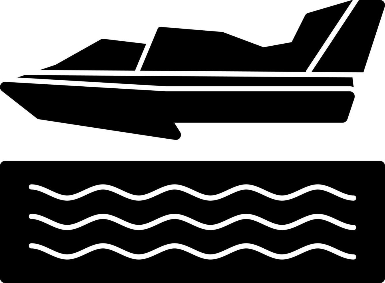 Hydroplane Racing Vector Icon Design