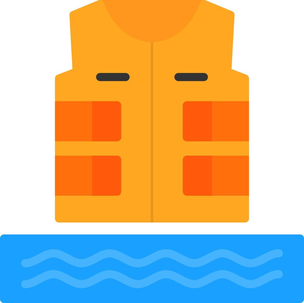 Life Jacket Vector Icon Design