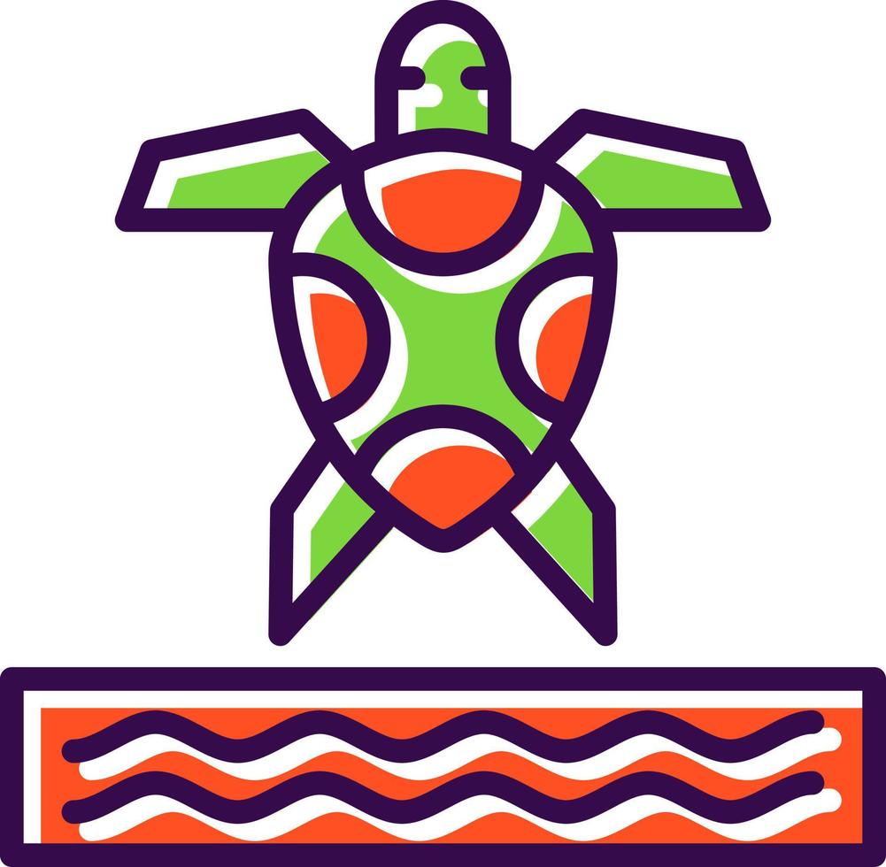 diseño de icono de vector de tortuga marina