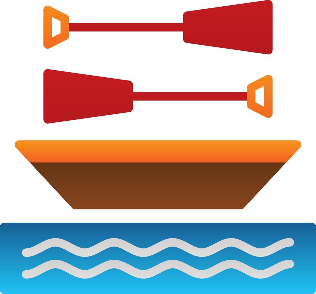 Rowing Vector Icon Design