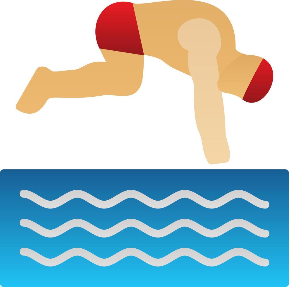 Freediving Vector Icon Design