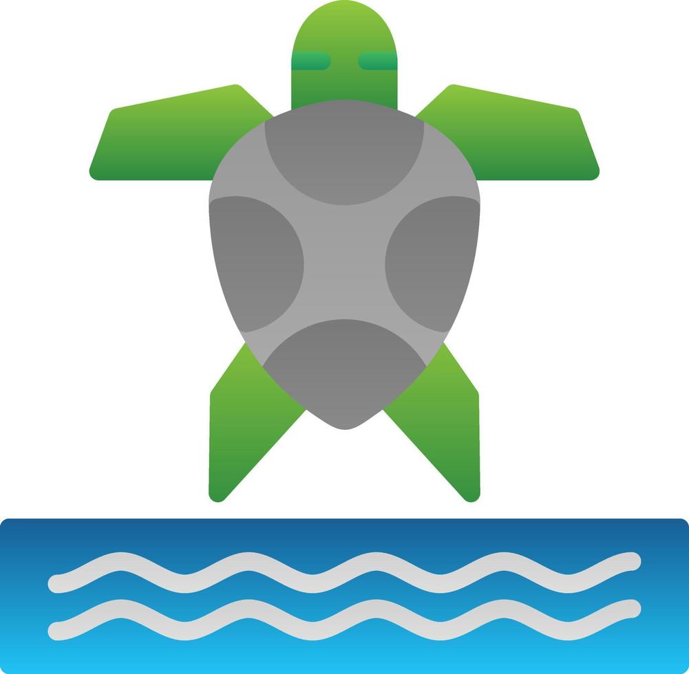 Sea Turtle Vector Icon Design