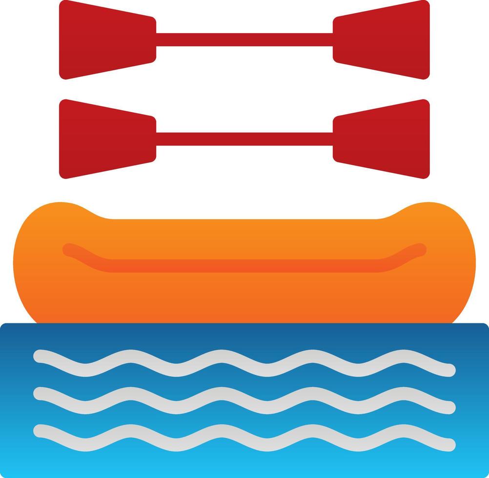 Rafting Vector Icon Design