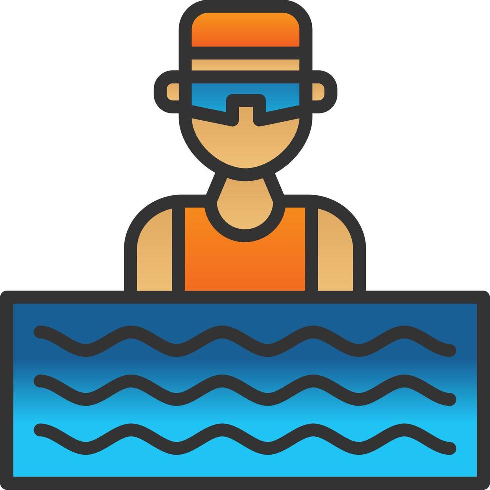 Aquathlon Vector Icon Design