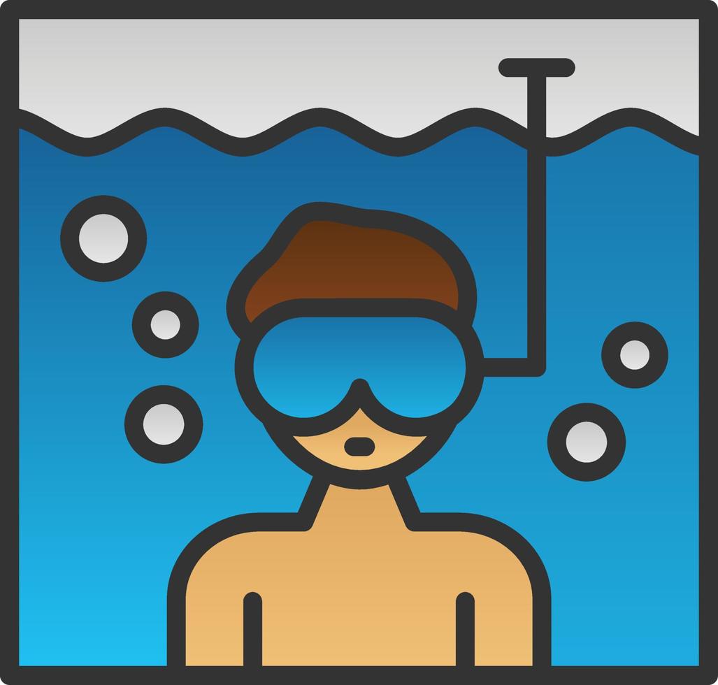 diseño de icono de vector de buceo